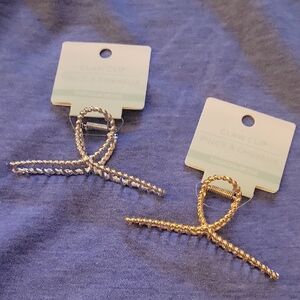Silver and Gold METAL Claw Clips